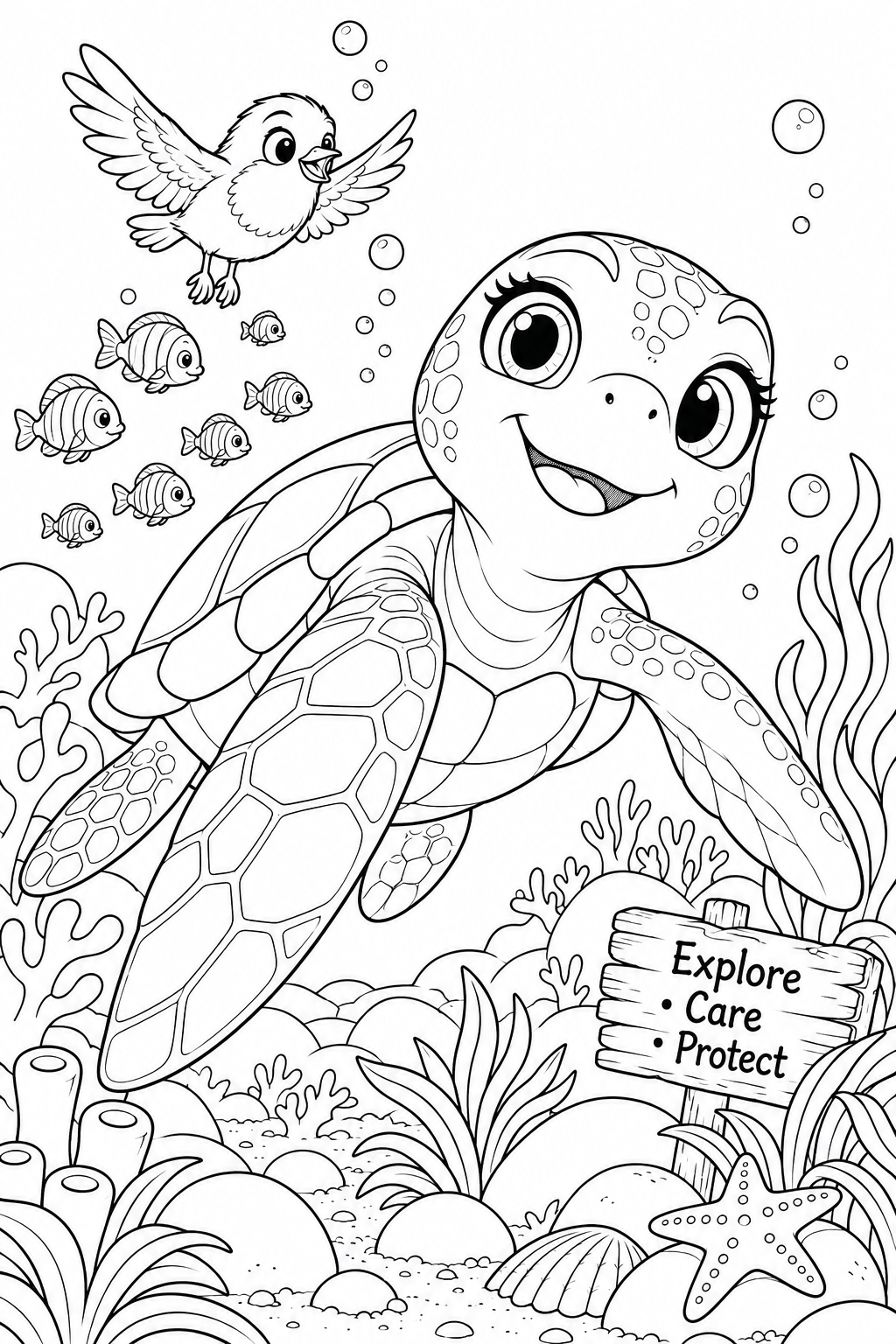 Tessa colouring activity preview